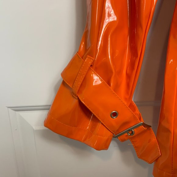 Vintage Orange Rain Coat - Picture 3 of 5